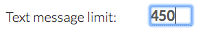 edit text limit