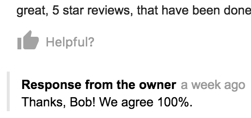 google response
