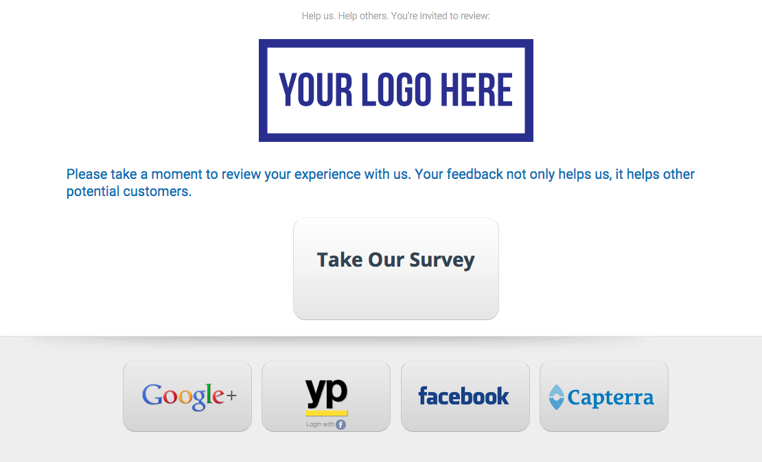 buttons with survey hlt
