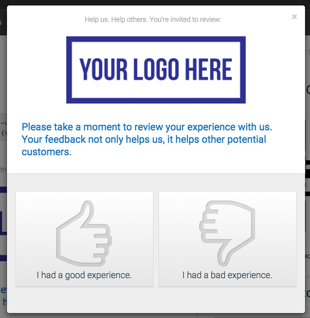 review us pop-up