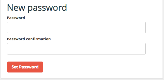 setup account password