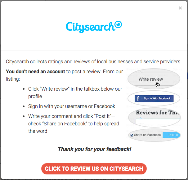 citysearch interstitial instructions